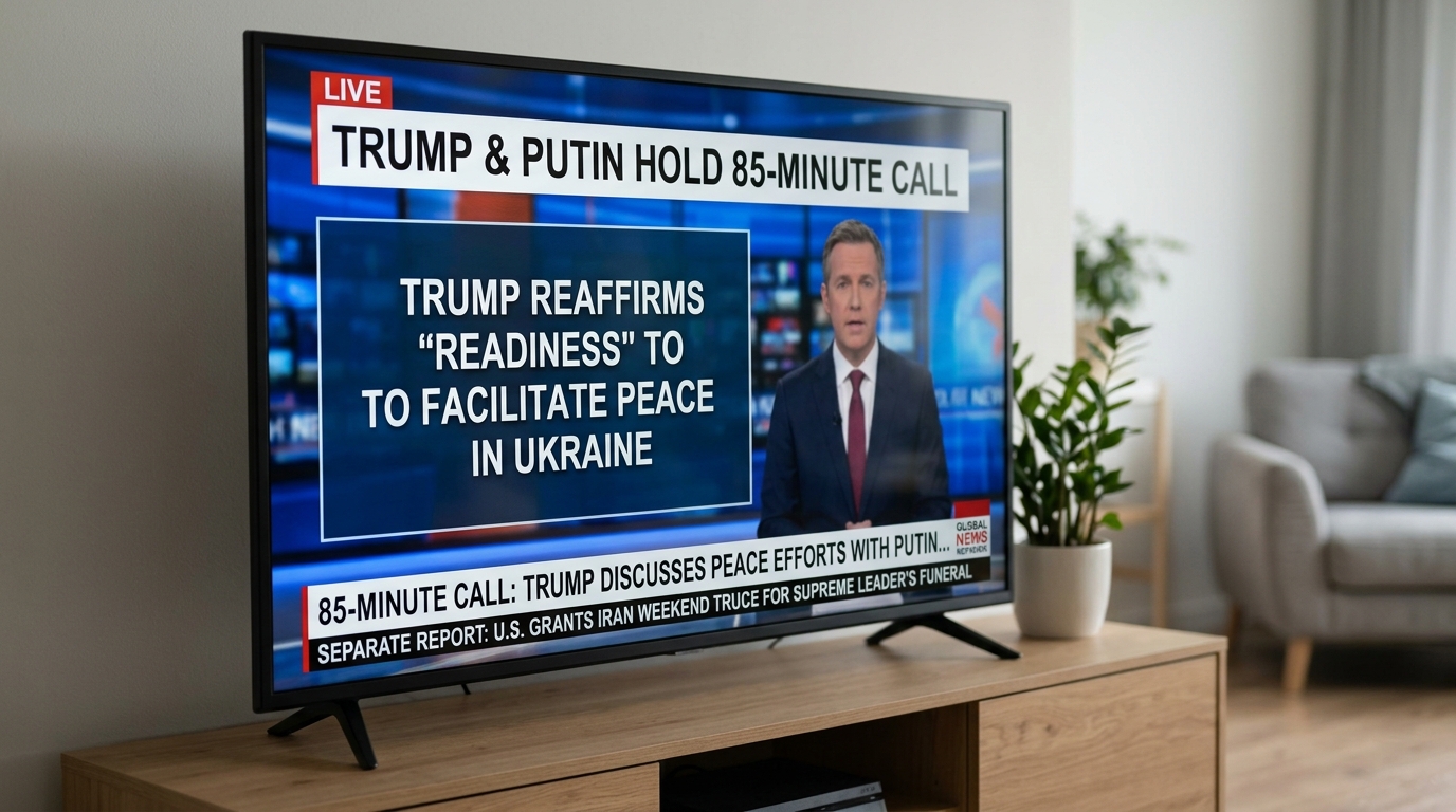 The 85-Minute Kremlin Call: Trump Reaffirms "Readiness" to Facilitate Peace in Phone Call with Putin as U.S. Grants Iran Weekend Truce for Supreme Leader's Funeral