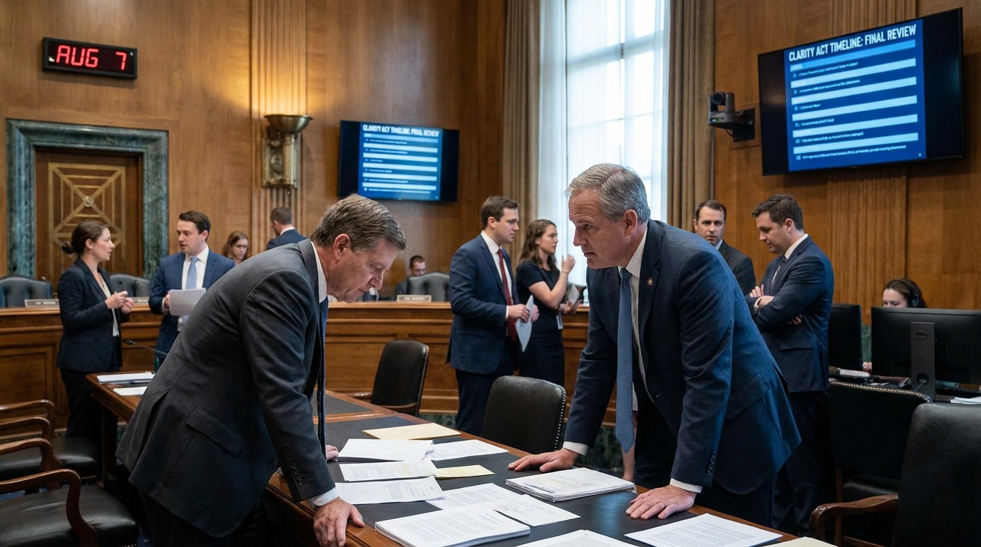 The August 7 Target: U.S. Senate Locks Down Timeline for Finalizing the Clarity Act After Heated Debates Over Platform Oversight and Ethics Provisions  