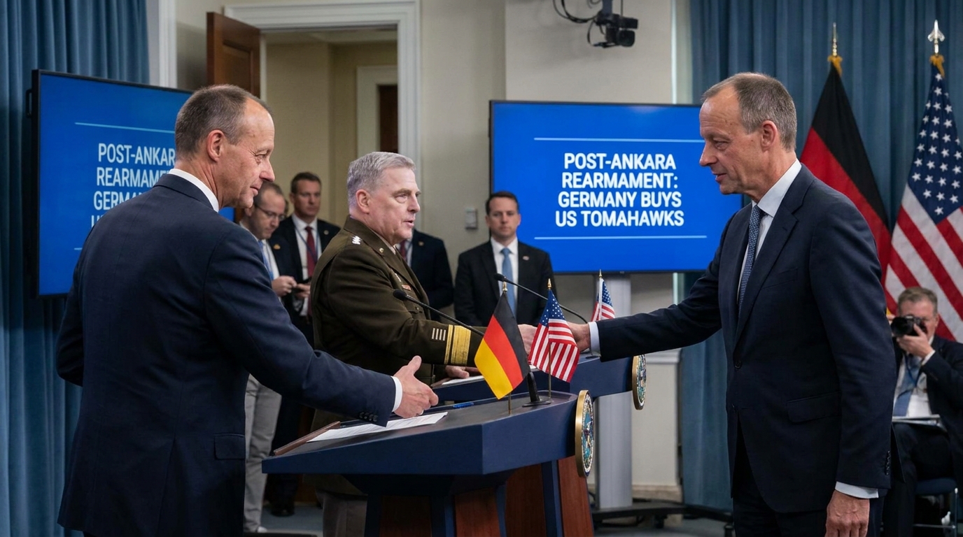 The Post-Ankara Rearmament: German Chancellor Friedrich Merz Shocks European Defense Sectors by Sealing a Massive Deal to Purchase U.S. Tomahawk Cruise Missiles