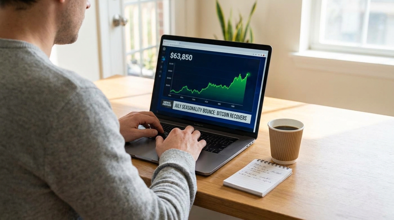 The July Seasonality Bounce: Bitcoin Triggers an 11% Recovery to Trade Near $64,000 as Spot Selling Pressure Relents and Coinbase Premium Stabilizes