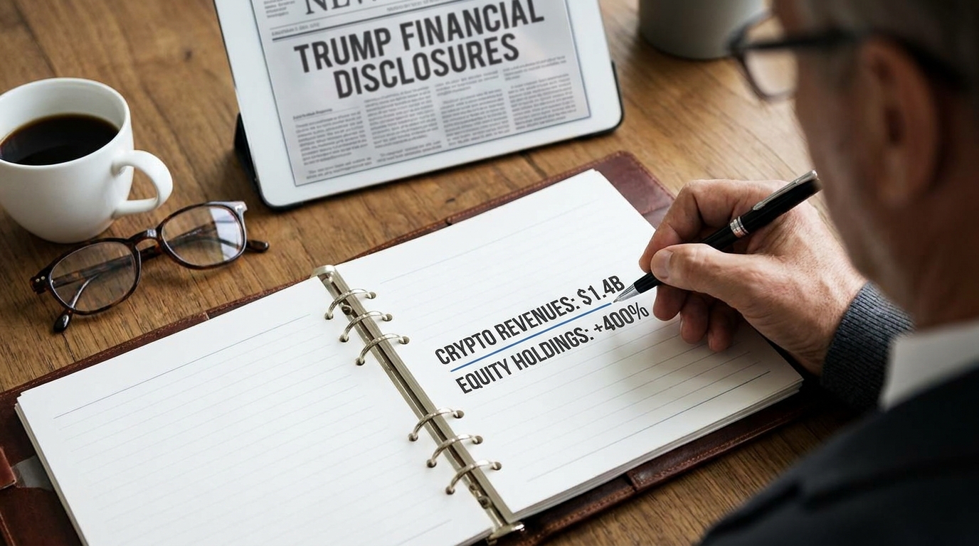The Commander-in-Chief’s Ledger: Trump’s Latest Financial Disclosures Reveal Over $1.4B in Crypto Revenues Balanced by a Massive Fourfold Surge in Traditional Wall Street Equity Holdings