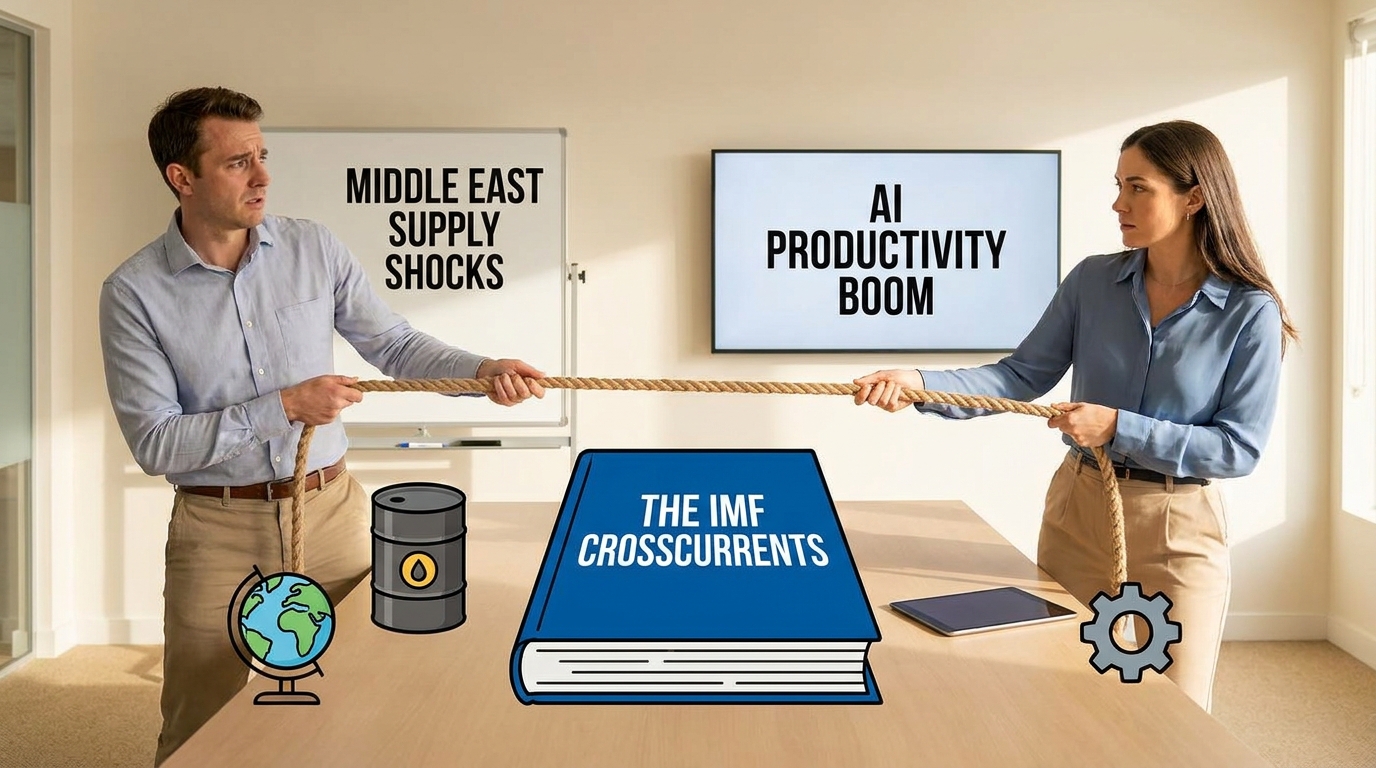 The IMF Crosscurrents: Why the Global Economy is Caught in a Tug-of-War Between Middle East Supply Shocks and the AI Productivity Boom