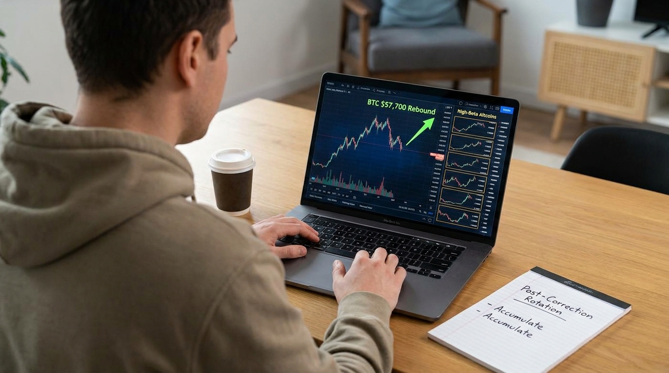 The Post-Correction Rotation: How Savvy Accumulators Are Positioning into High-Beta Altcoins Following Bitcoin's Hard Technical Rebound from $57,700