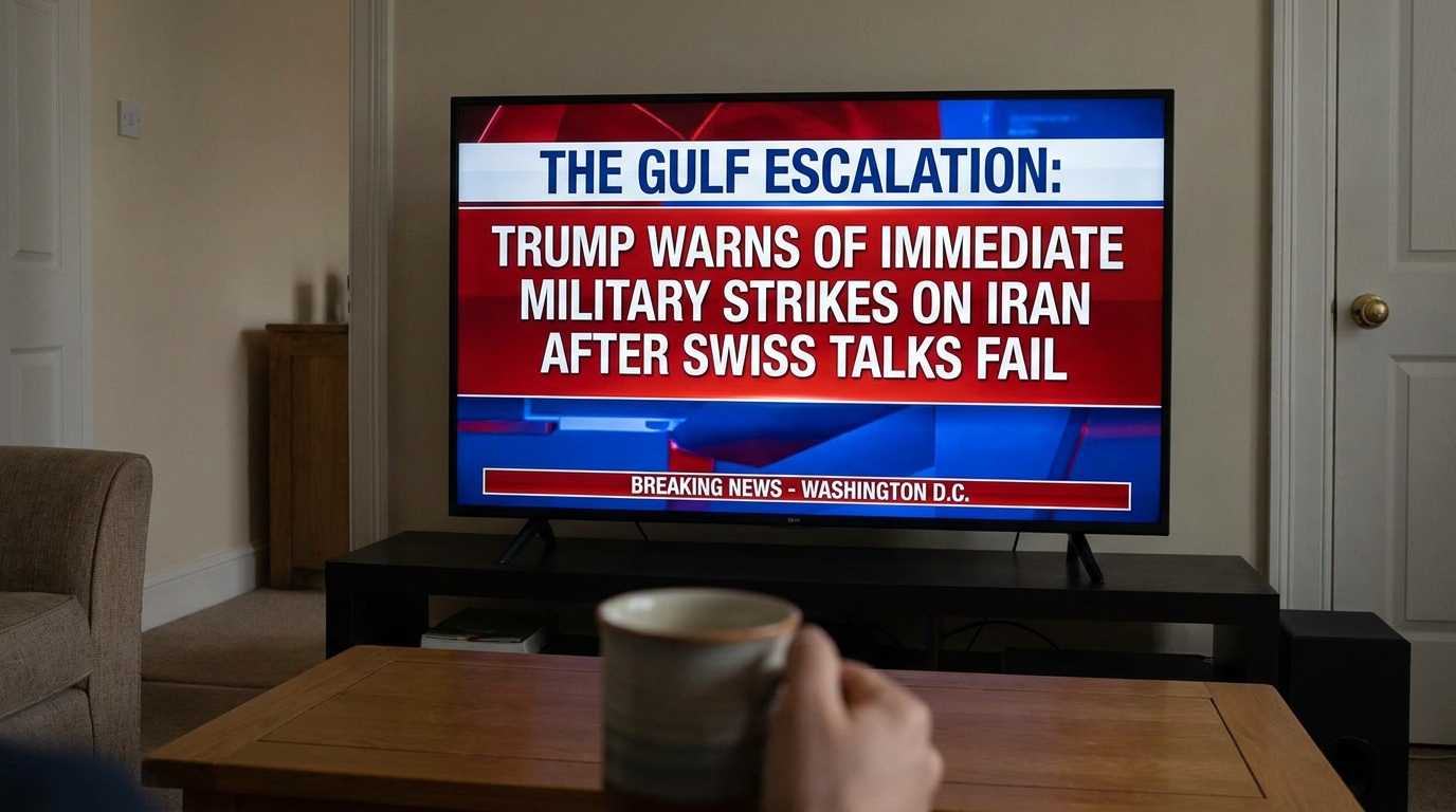 The Gulf Escalation: Trump Warns of Immediate Expansion of Military Strikes on Iran Following Collapse of Swiss Peace Framework