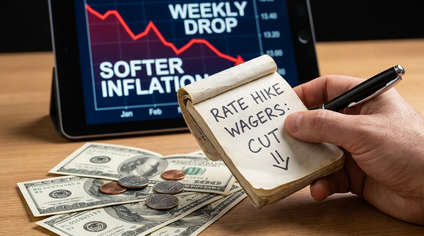 Dollar Set for Weekly Drop as Traders Cut Wagers on Rate Hikes Amid Softer U.S. Inflation