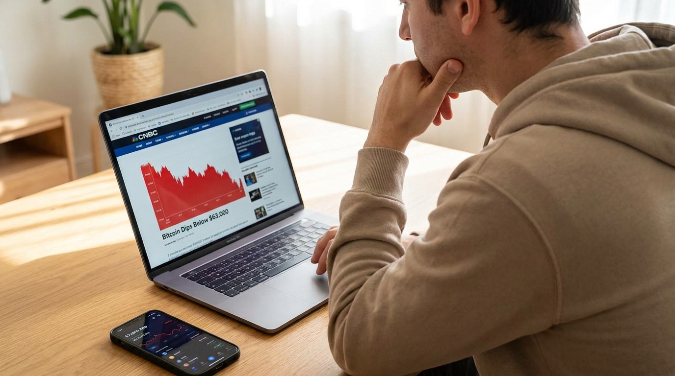 Bitcoin Dips Below $63,000 Amid Tech Selloff and Over $1.4B in Expiring Crypto Options