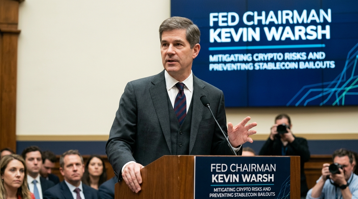 Fed Chairman Kevin Warsh Pledges to Mitigate Crypto Risks and Prevent Stablecoin Bailouts