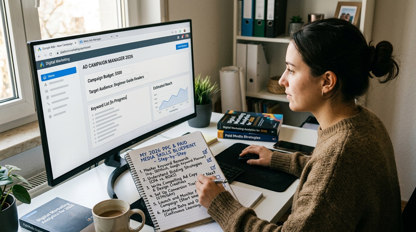 How to Build Real Skills in PPC and Paid Media: A 2026 Step-by-Step Blueprint for Beginners