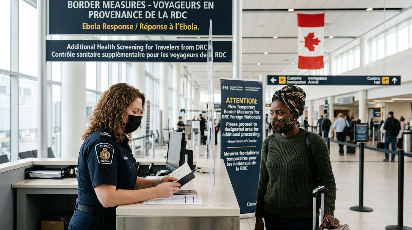 Canada Implements New Temporary Border Measures for DRC Foreign Nationals in Response to Ebola Outbreak