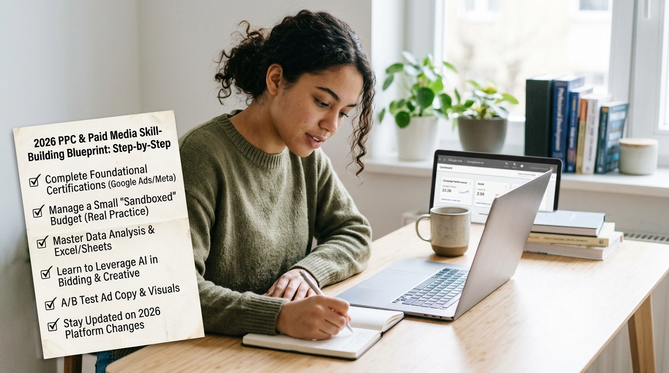 How to Build Real Skills in PPC and Paid Media: A 2026 Step-by-Step Blueprint for Beginners