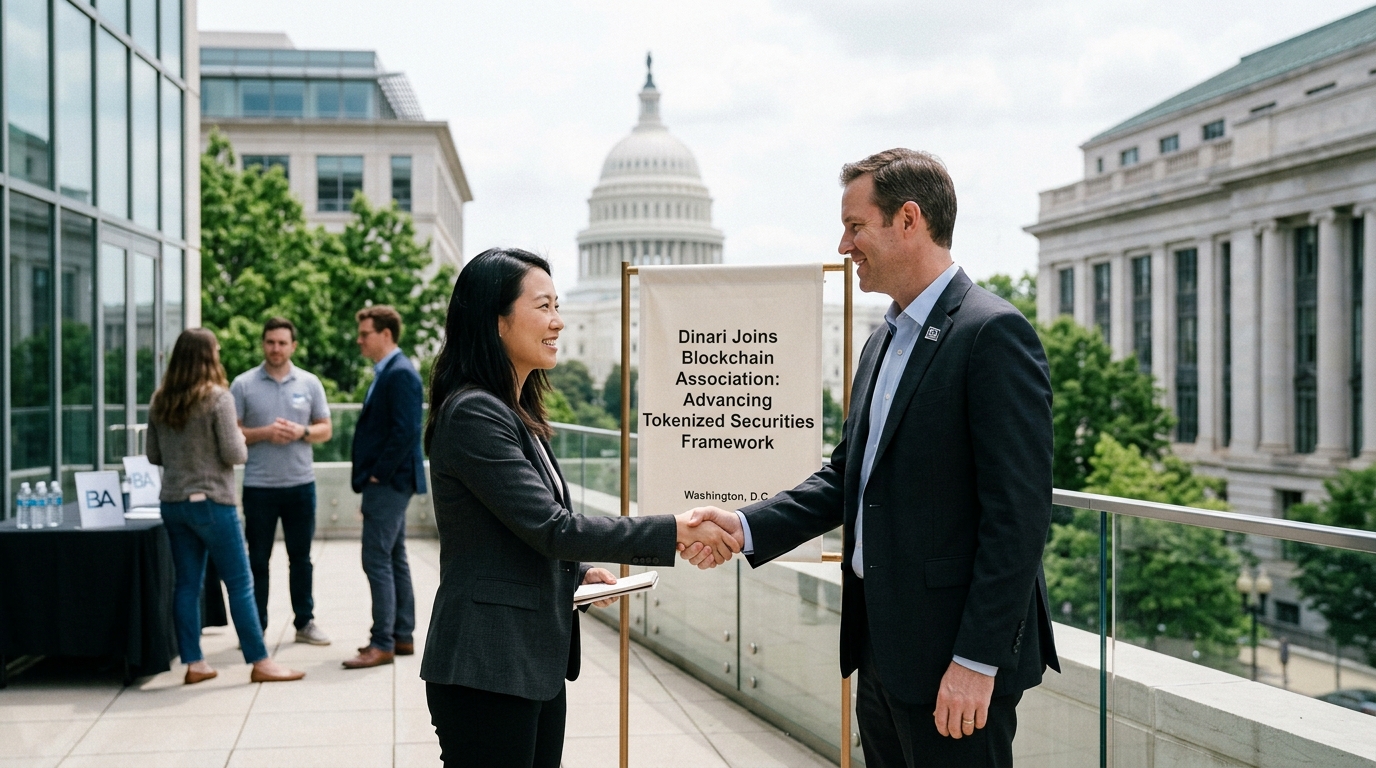 Dinari Joins Blockchain Association to Advance Tokenized Securities Framework in Washington