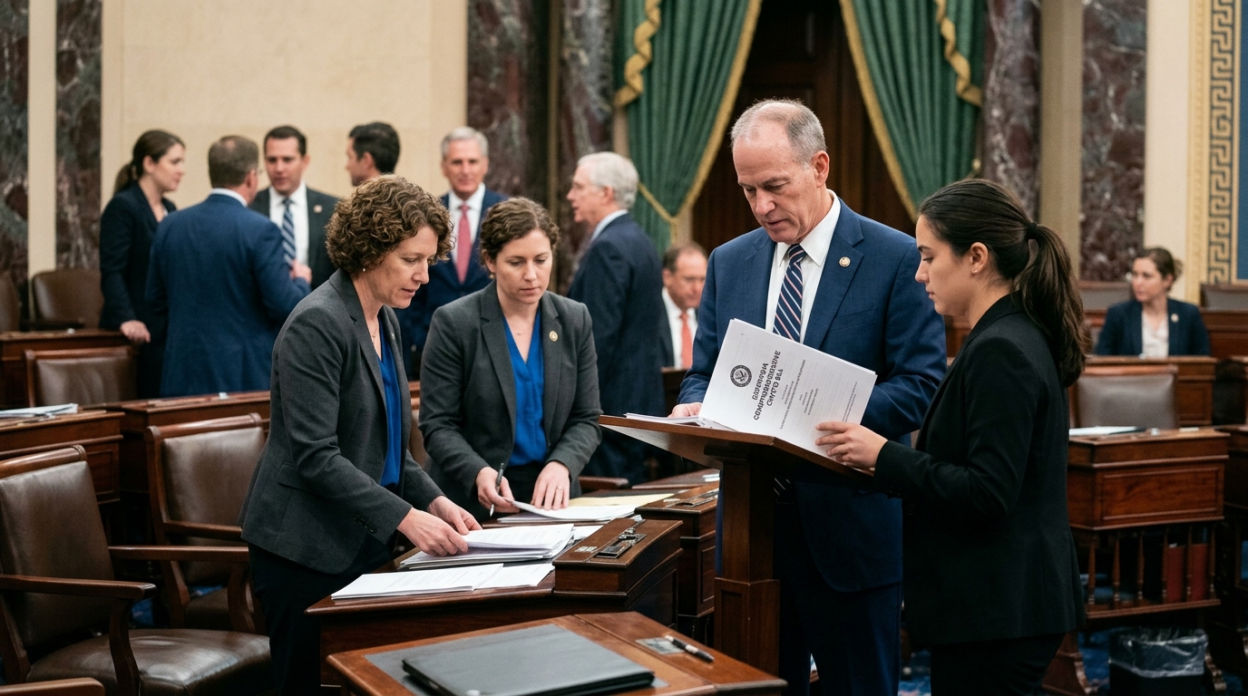 U.S. Senate Prepares Floor Vote on Comprehensive Bipartisan Crypto Bill Ahead of August Recess