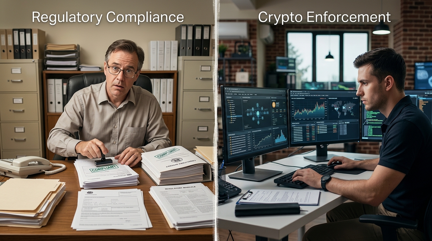 The Growing Disconnect Between Paper Regulatory Compliance and Real-World Crypto Enforcement