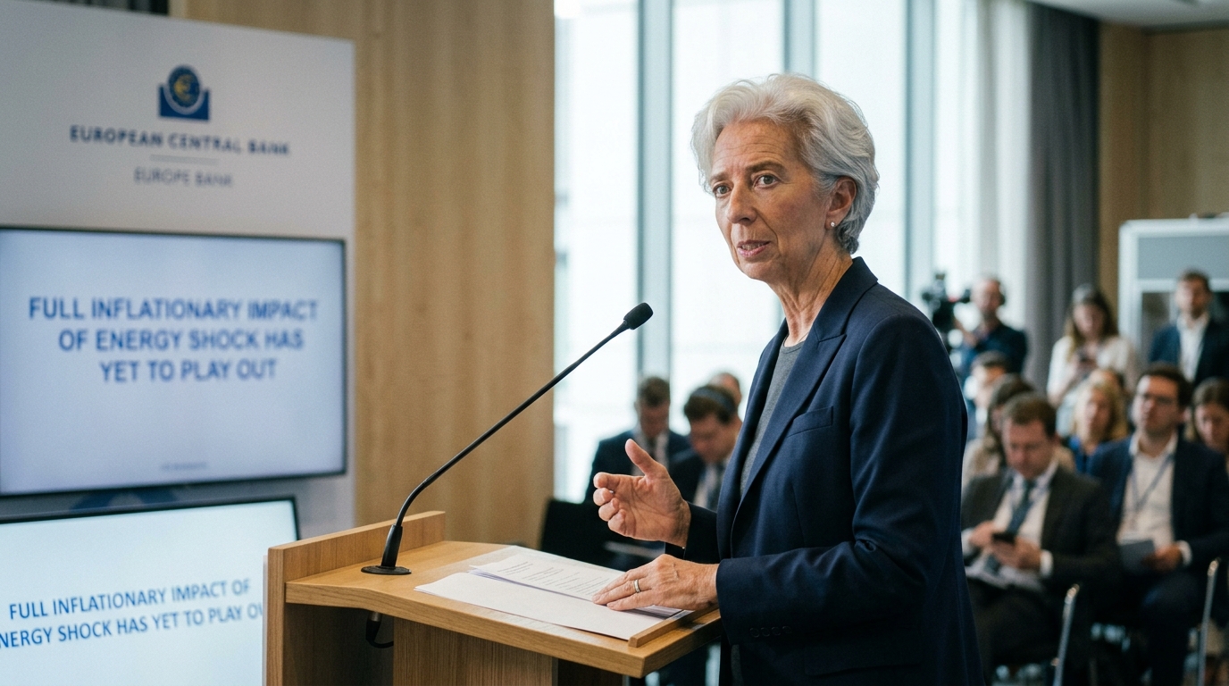 Full Inflationary Impact of Energy Shock Has Yet to Play Out, ECB's Lagarde Warns