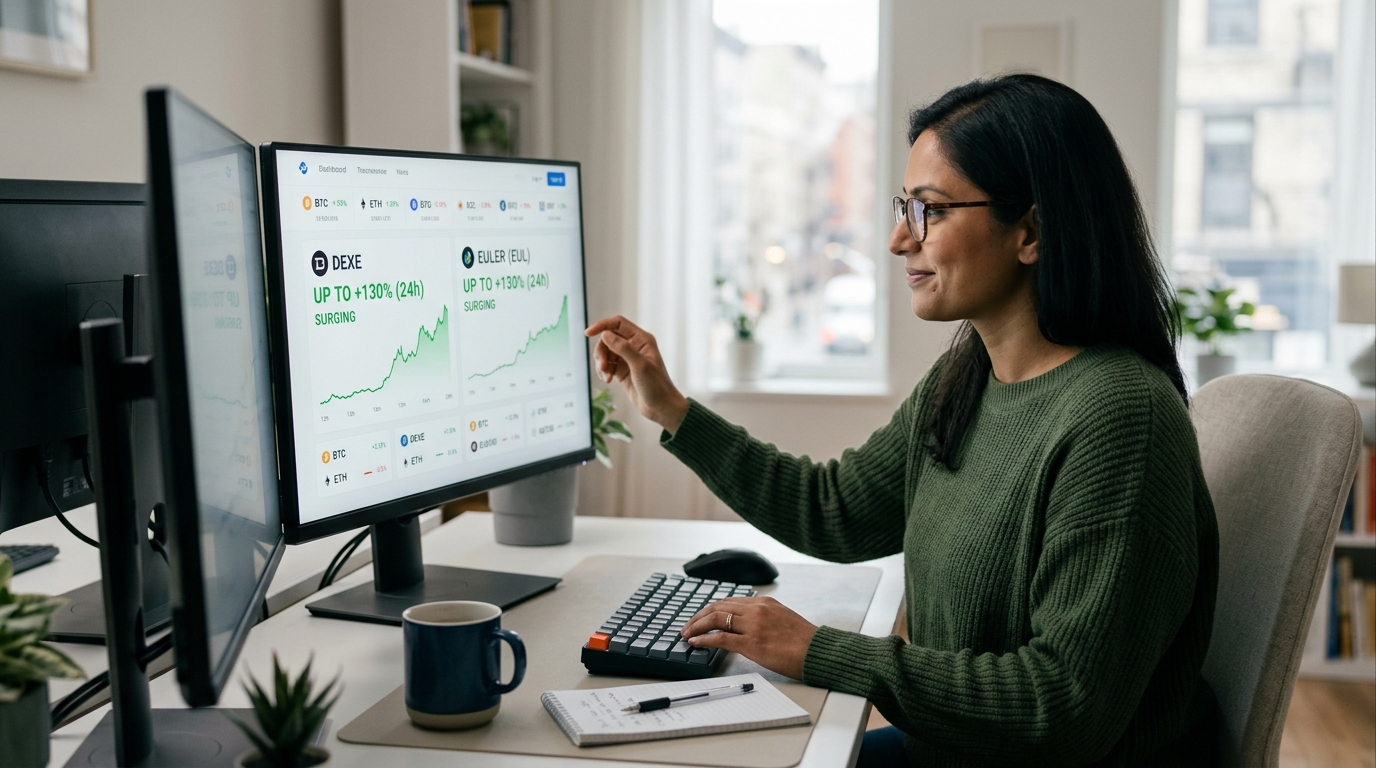 DeXe and Euler Surge Up to 130% as Traders Shift Capital into Select DeFi Protocols