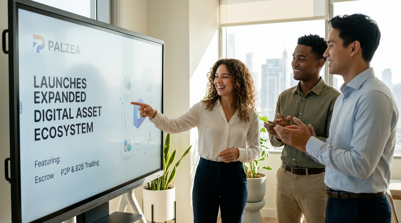 Palzea Launches Expanded Digital Asset Ecosystem Featuring Escrow P2P and B2B Trading