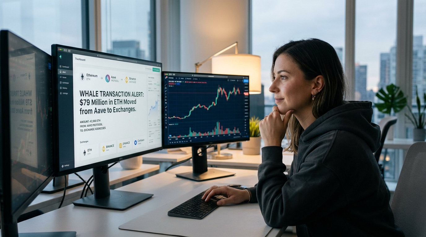 Whales Move $79 Million in Ethereum From Aave to Exchanges Signaling Liquidity Shifts