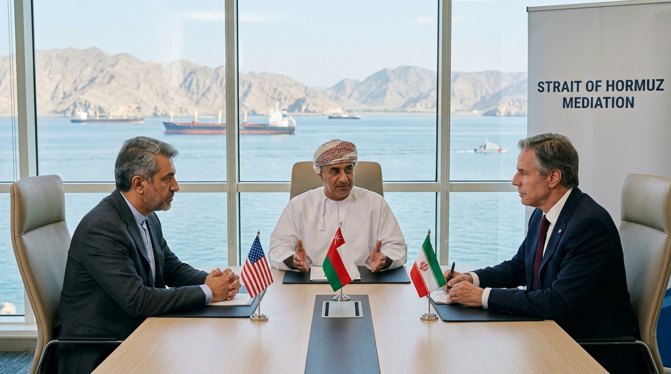 Diplomatic Pause in the Gulf: U.S. Halts Air Campaign as Oman Mediates Talks on the Strait of Hormuz