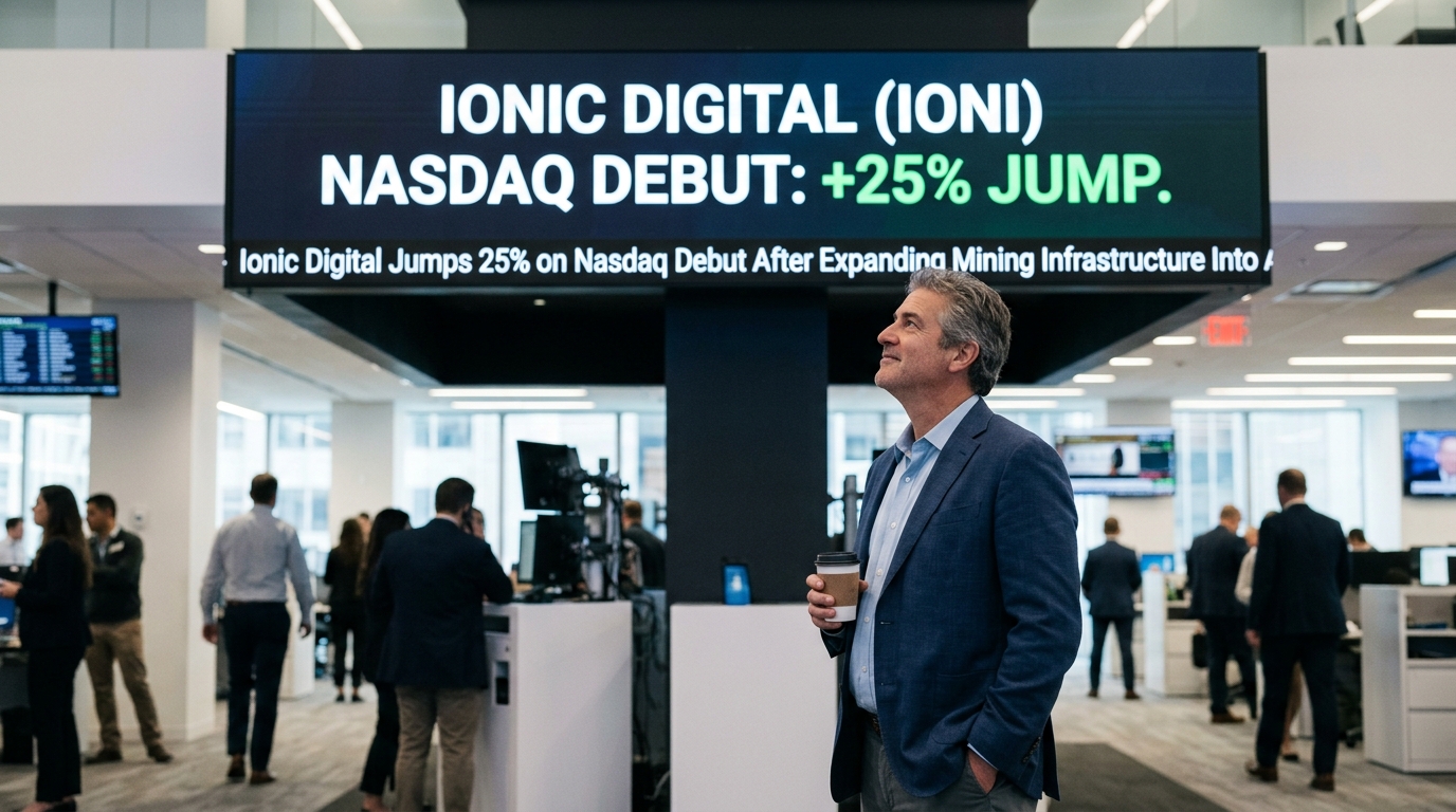 Ionic Digital Jumps 25% on Nasdaq Debut After Expanding Mining Infrastructure Into AI