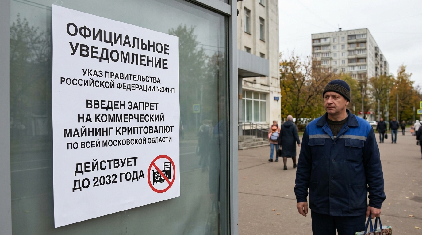 Russian Decree Officially Bans Commercial Crypto Mining Across the Entire Moscow Region Through 2032