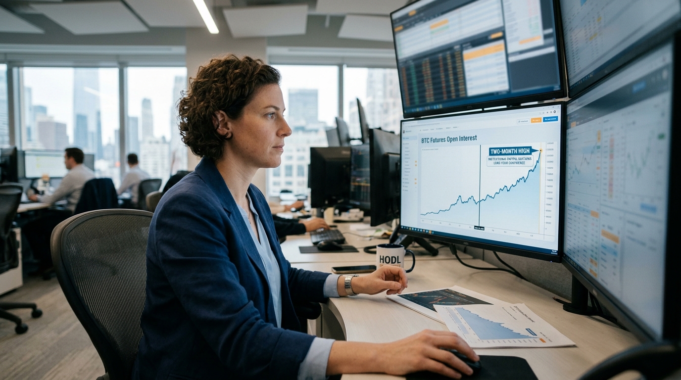 The Silent Squeeze: Why Bitcoin Futures Open Interest Just Hit a Two-Month High Amid Institutional Accumulation