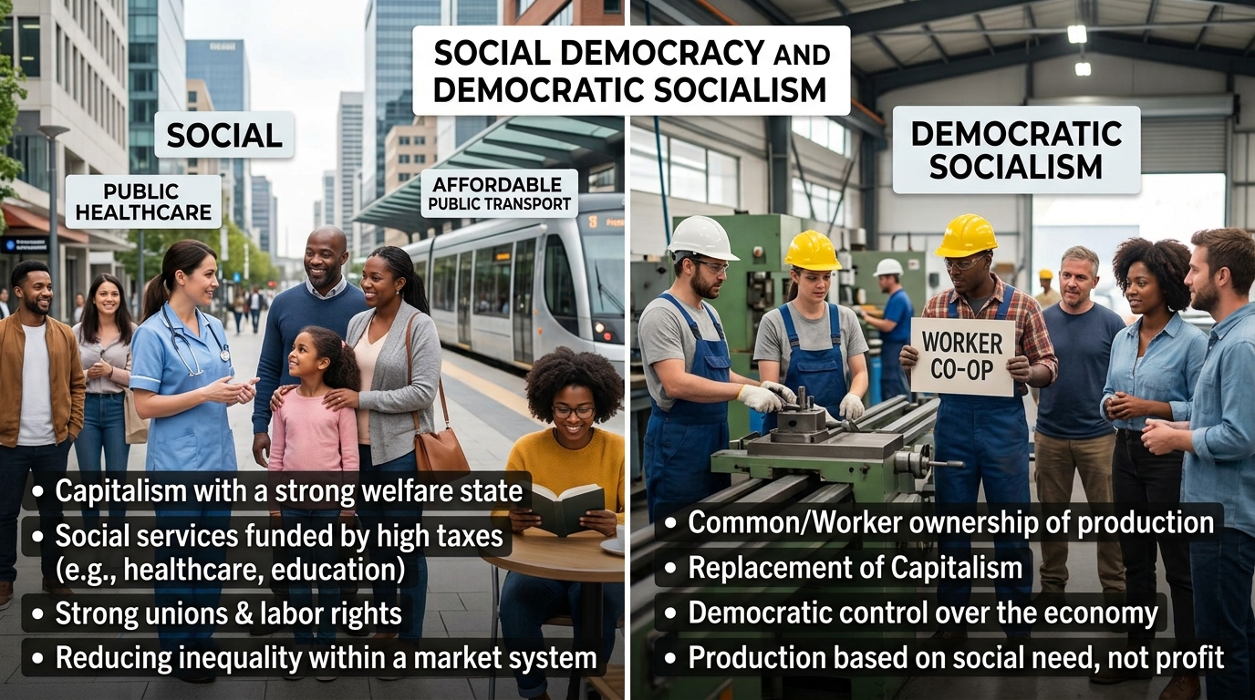 Beyond the Ballot: Dissecting the Fault Lines Between Social Democracy and Democratic Socialism