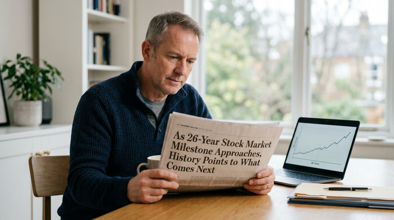 As 26-Year Stock Market Milestone Approaches, History Points to What Comes Next