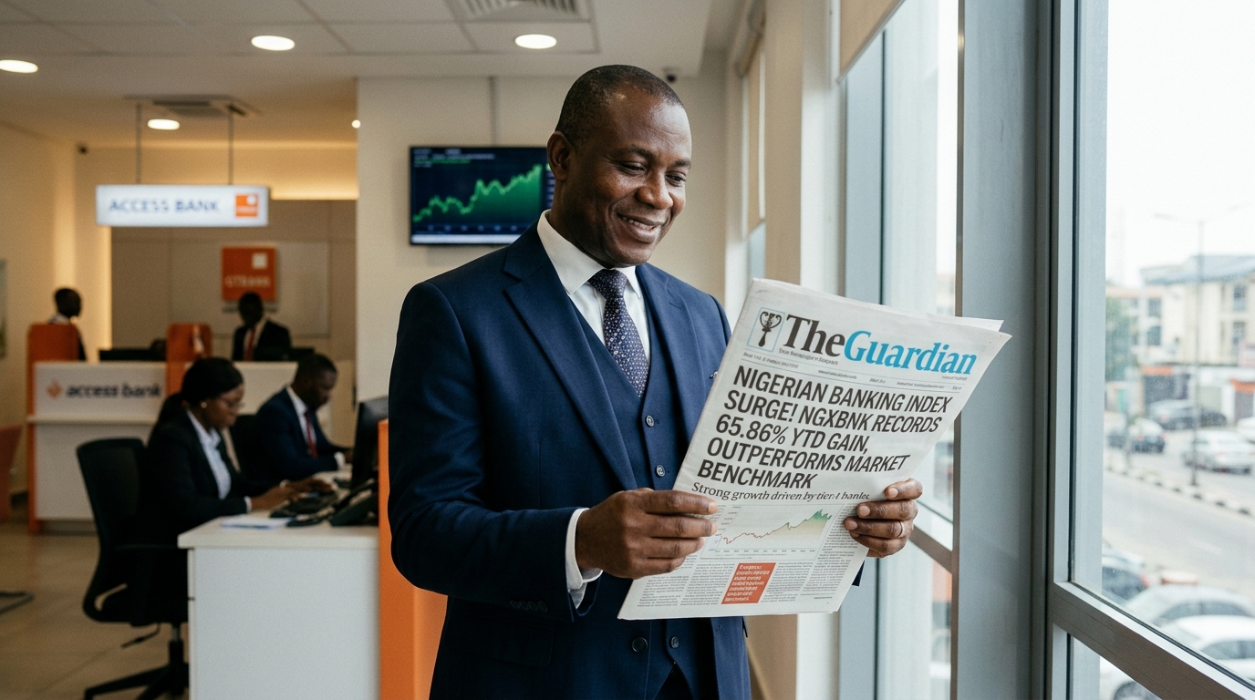 Nigerian Banking Index Records 65.86% Year-to-Date Gain, Surpassing Market Benchmark
