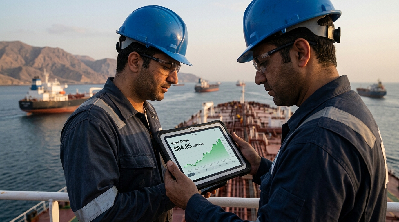 Brent Crude Climbs Past $84 as Iran Sets Conditions for Reopening the Strait of Hormuz