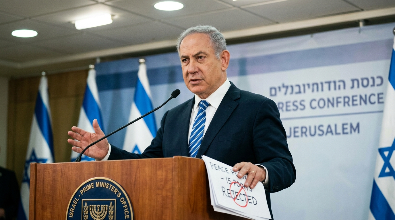 Israeli Prime Minister Netanyahu Rejects Board of Peace's 15-Point Plan, Insisting on Complete Hamas Disarmament