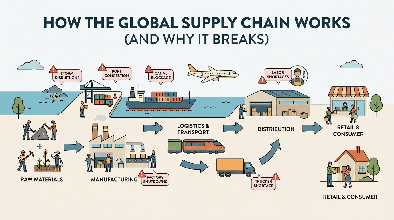 How the Global Supply Chain Actually Works And Why It Breaks