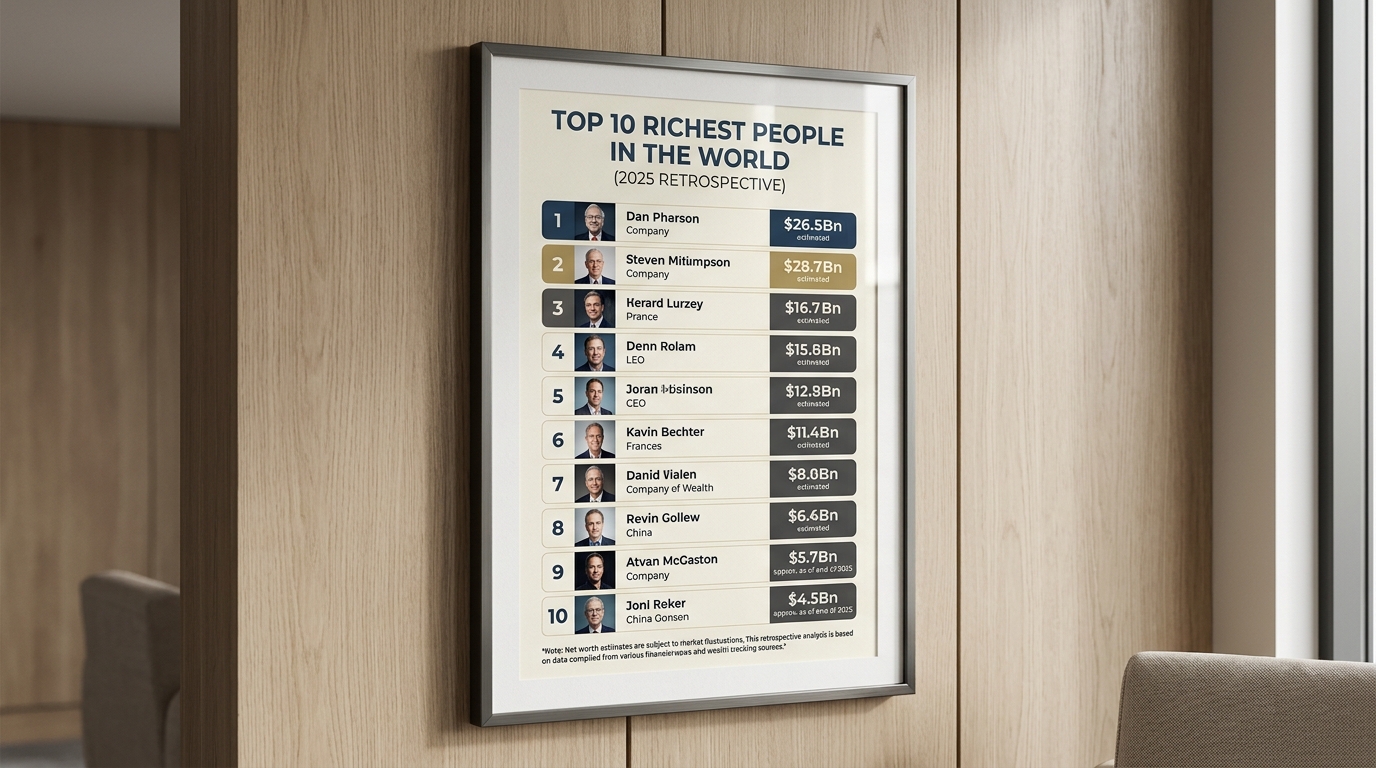 Top 10 Richest People in the World (2025 Retrospective)