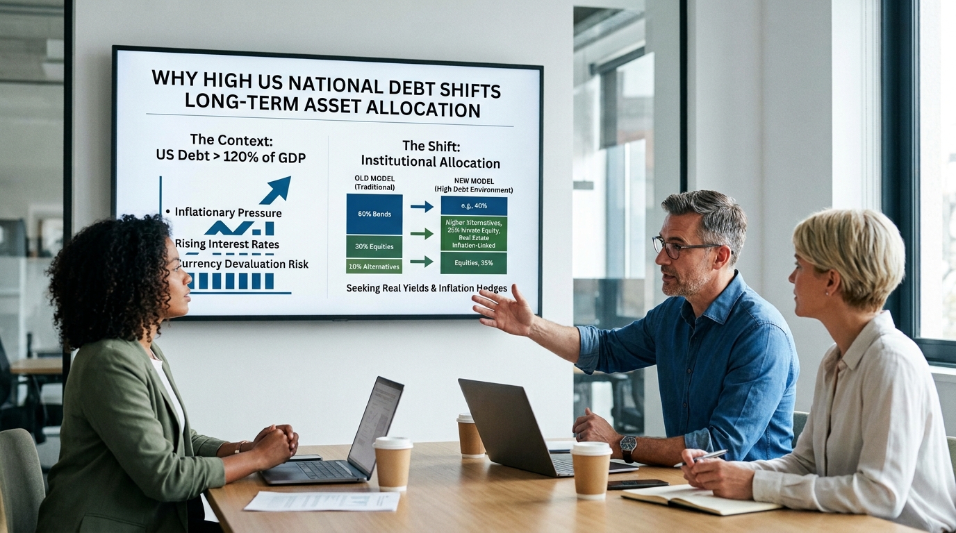 Why US National Debt Reaching 120% of GDP Shifts Long-Term Institutional Asset Allocation